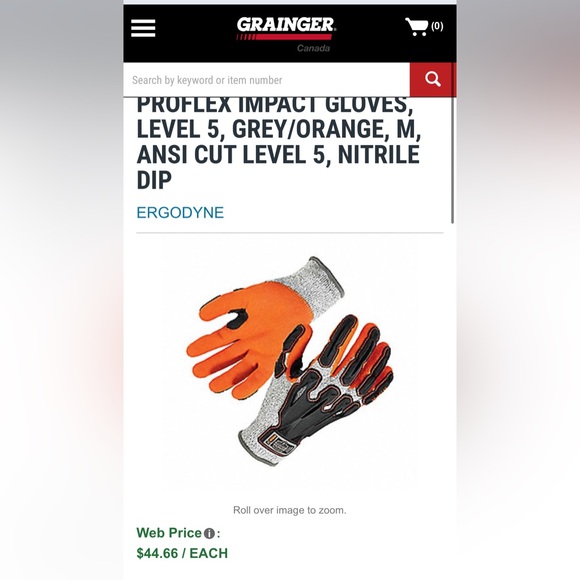 ERGODYNE Impact Reducing Gloves - Picture 6 of 6